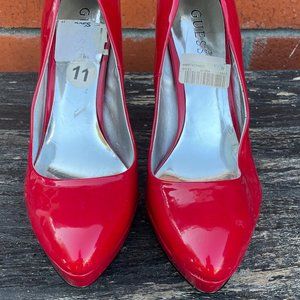 Guess WG Minna Red High Heel Pumps, 11 M